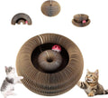 Cat Scratcher Board Foldable with Bell Ball, Magic Organ Cat Toy