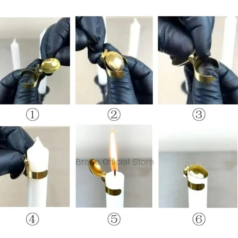 1 Pcs Safety Automatic Candle Rod Wax Timing Extinguisher Cover for Candlestick Bar Candle Extinguisher Tool